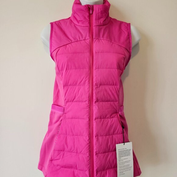 NWT LULULEMON SNCP Sonic Pink 700 Fill Down For It All Vest 2, 6 - Picture 1 of 12